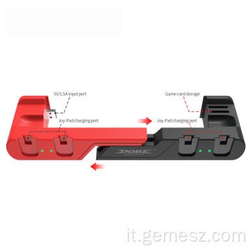 Dock di ricarica 6 in 1 per Nintendo Switch
